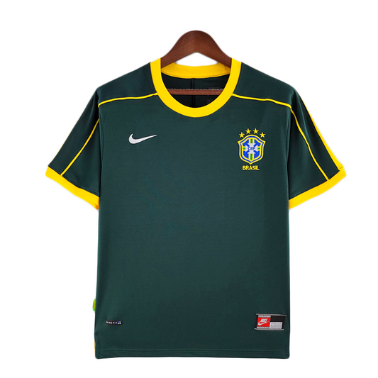 Brazil Retro Goalkeeper Shirt 1998 – Dark Green