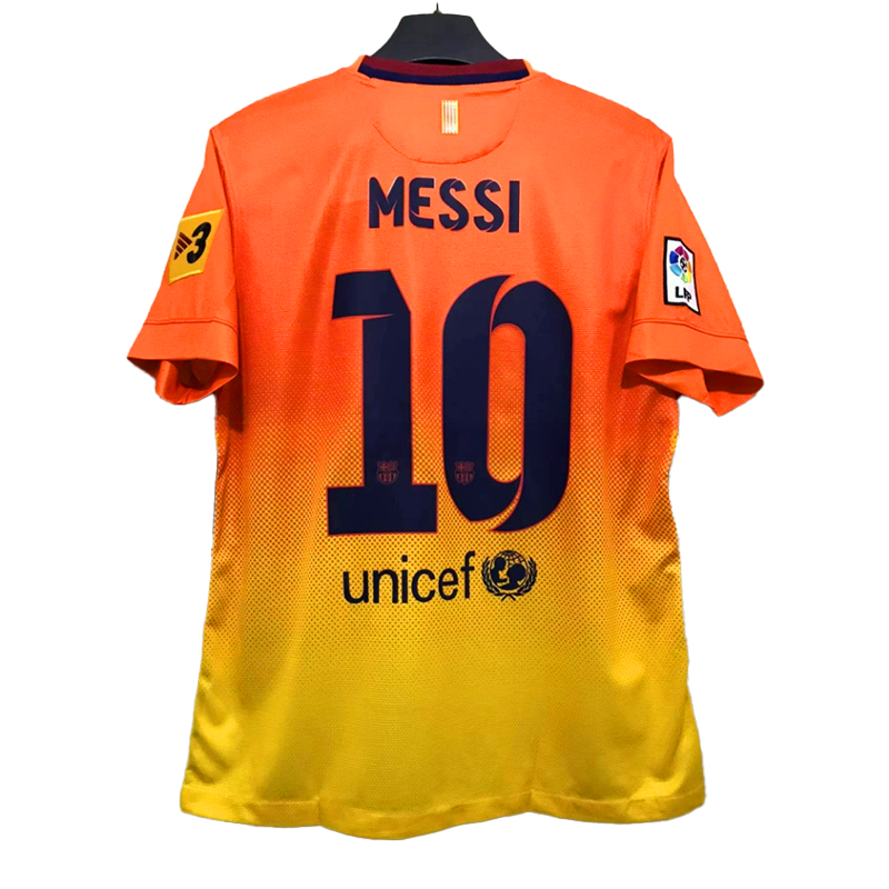 Barcelona Retro Away Shirt 12/13 - Messi Edition (Orange & Yellow Gradient)