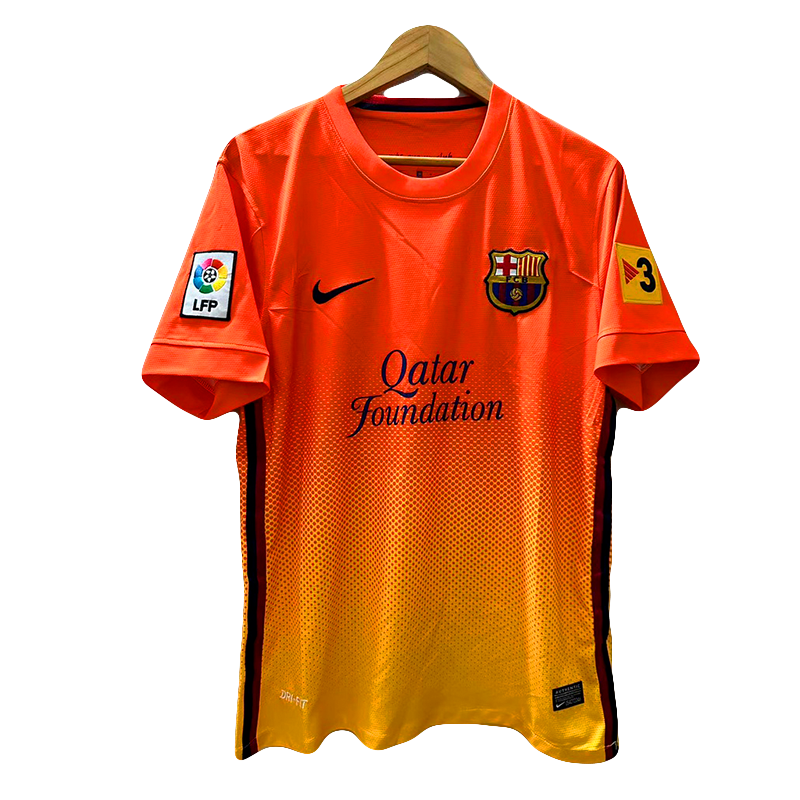 Barcelona Retro Away Shirt 12/13 - Messi Edition (Orange & Yellow Gradient)