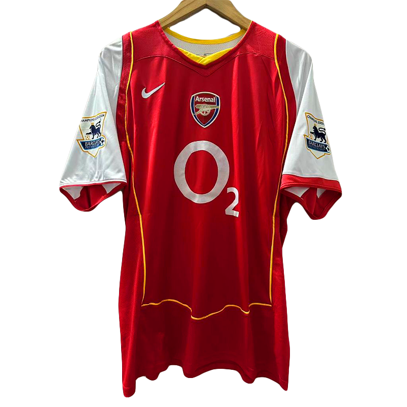 Arsenal Retro Home Shirt 04/05 - Classic Red & White - Thierry Henry