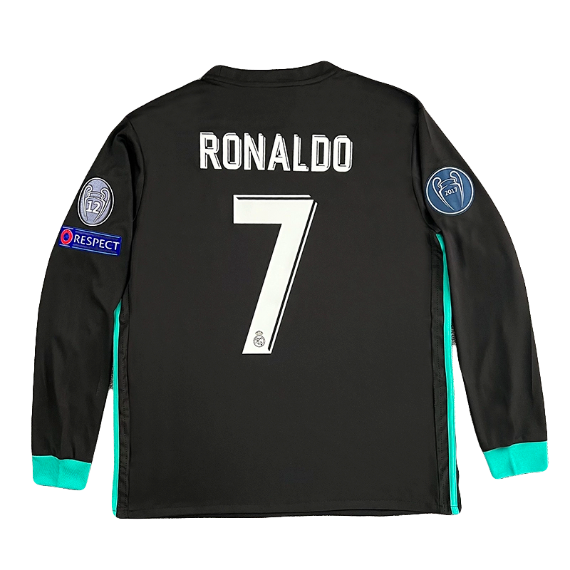 Real Madrid Retro Shirt 2011/12 – Cristiano Ronaldo (Long Sleeve Black with Blue Details)