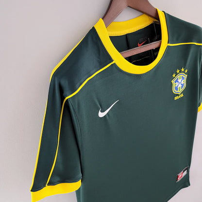 Brazil Retro Goalkeeper Shirt 1998 – Dark Green