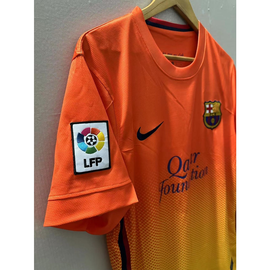 Barcelona Retro Away Shirt 12/13 - Messi Edition (Orange & Yellow Gradient)