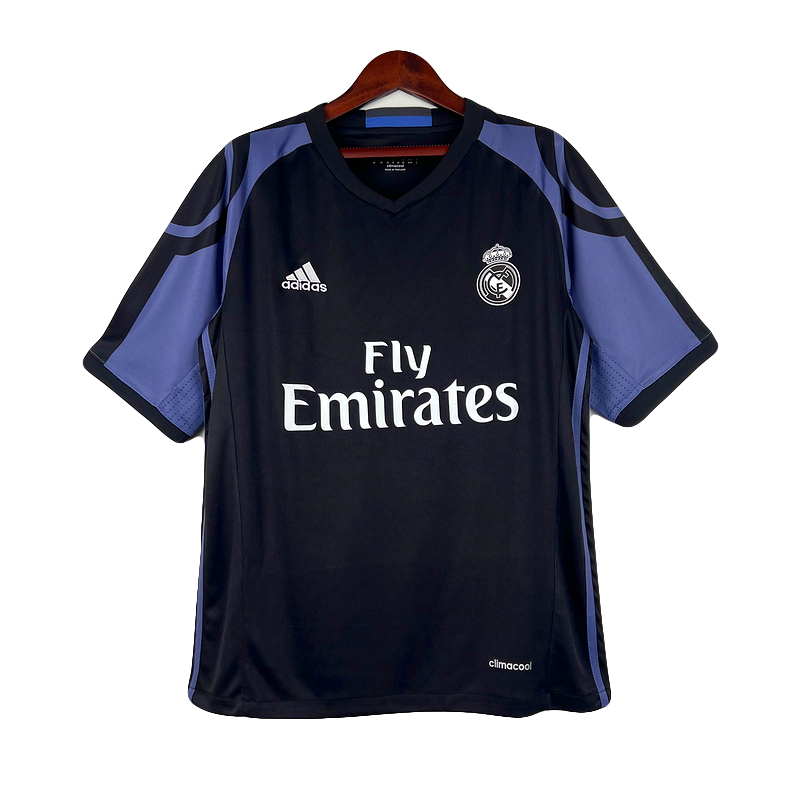 Real Madrid Retro Away Shirt 2016/17 – Purple & Black