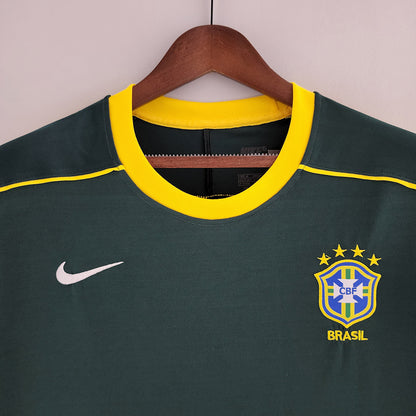 Brazil Retro Goalkeeper Shirt 1998 – Dark Green