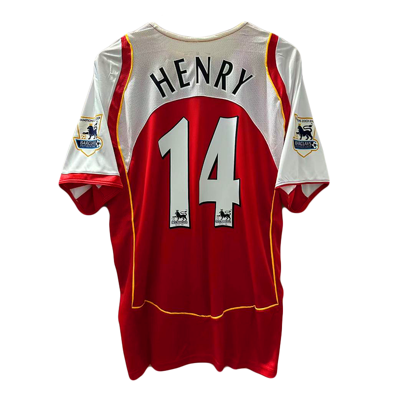 Arsenal Retro Home Shirt 04/05 - Classic Red & White - Thierry Henry