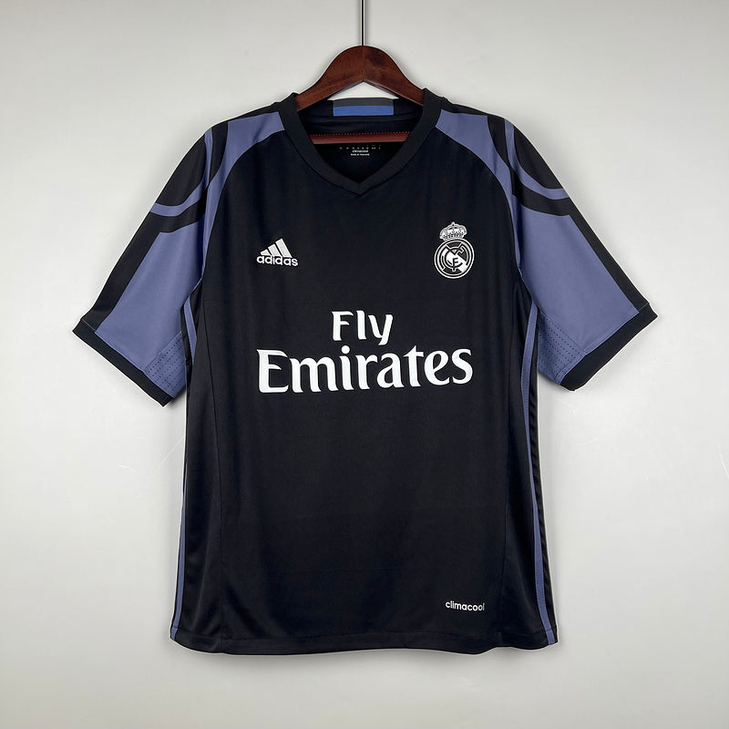 Real Madrid Retro Away Shirt 2016/17 – Purple & Black