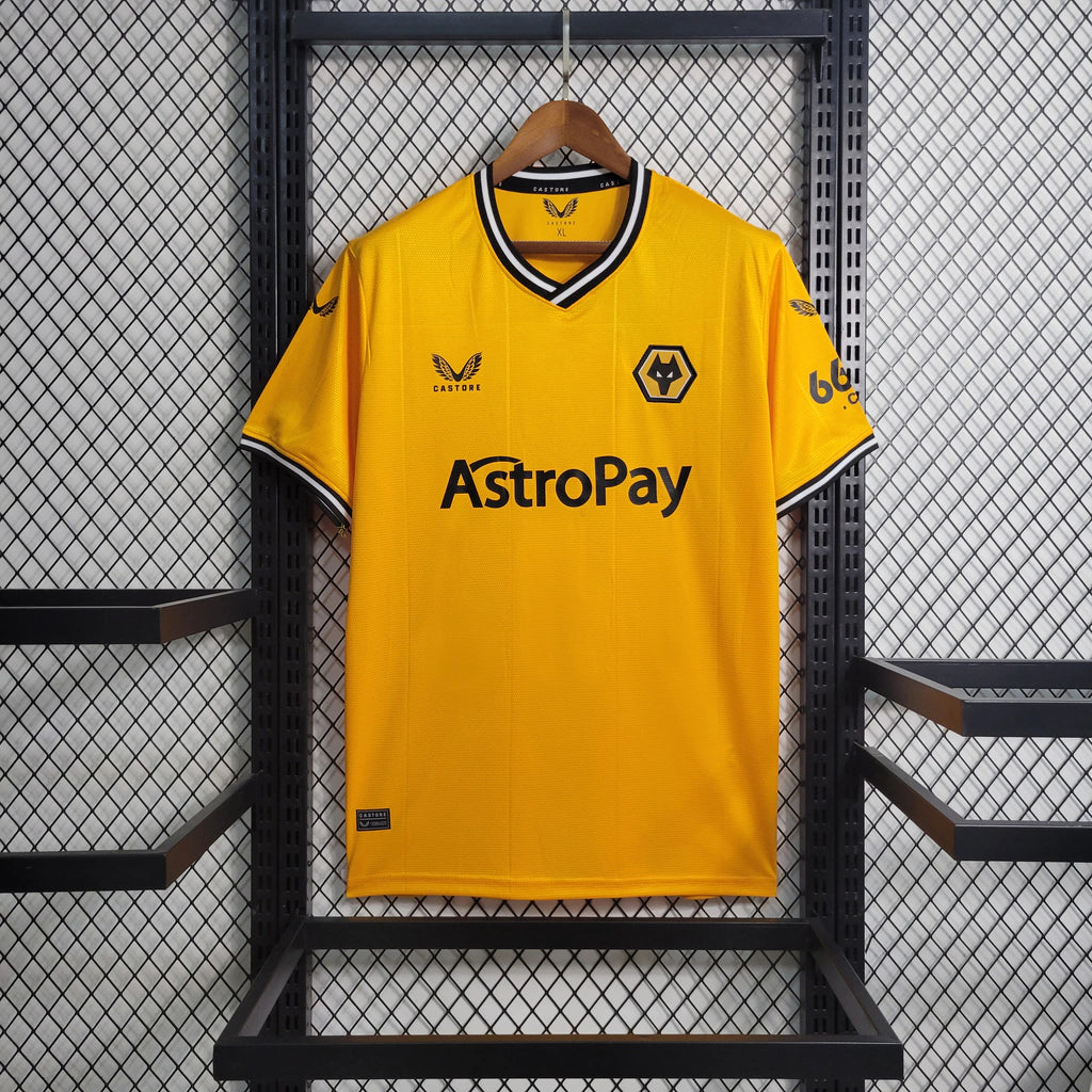 Wolverhampton Wanderers Men's Home Kit 23/24 - Old Gold