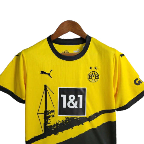 Borussia Dortmund Kids' Home Kit 23/24 - Yellow