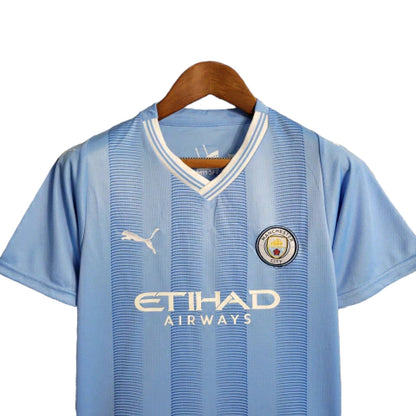 Manchester City Kids' Home Kit 23/24 - Blue