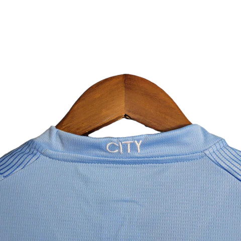 Manchester City Kids' Home Kit 23/24 - Blue