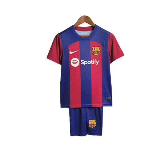 FC Barcelona Kids' Home Kit 23/24 - Blue & Red