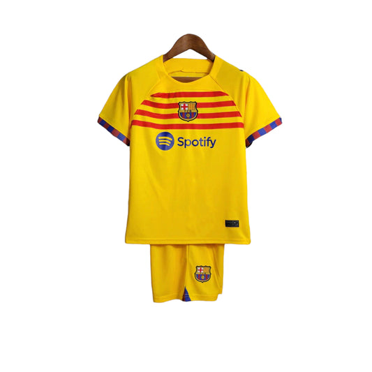 FC Barcelona Kids' Third Kit 23/24 - Yellow