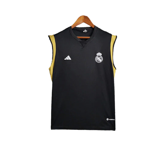 Real Madrid Men's Sleeveless Training Jersey 23/24 - Black