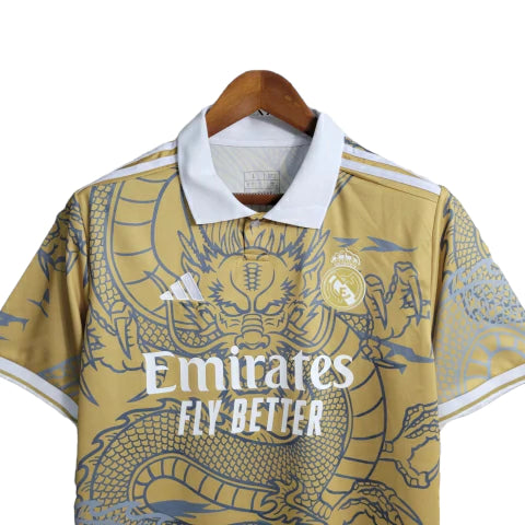 Real Madrid Men's Away Kit 23/24 - Blue with Gold Details