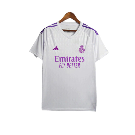 Real Madrid Men's Third Kit 23/24 - White & Purple